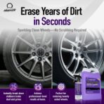 Nanoskin SPEEDY BRITE Pro Grade Wheel & Tire Acid Cleaner, 1 gallon - Chrome & Coated Wheel Safe, Cleaning with Organic Acid | Removes Brake Dust & Road Grime for Auto Detailing, Body Shop Safe - Image 2