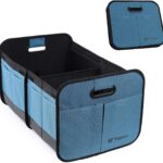 Long Pond Car Trunk Organizer, Storage for SUVs or Sedans, Foldable Cargo Containers with 9 Pockets and Reinforced Handles, with Non-Slip Bottom, Collapsible Storage for SUVs, Sedans, or Any Cars