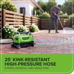 Greenworks 2100 PSI (SGS Certified) 1.2 GPM 13Amp Compact Electric Pressure Washer Telescoping Handle Power Washer for Cars, Driveways, Patios, Patio Furniture & Around Pools - Image 10