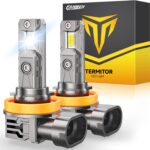 FAHREN 2026 H11/H9/H8 bulbs, 𝟓𝟎,𝟎𝟎𝟎𝐋𝐌 𝟏𝟎𝟎𝟎% Brighter 1:1 Mini Size 6500K Light Kit H11 bulbs With Fan, 10-Year Extended Lifespan, Quick Install No Adapter Needed Plug and Play, Pack of 2