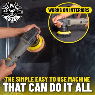 Chemical Guys TORQX Random Orbital Polisher Complete Car Detailing Kit - Pads, Pad Cleaner, Conditioner & Towels, Safe for Cars, Trucks, SUVs, Motorcycles & More, 700W 8mm Throw - 12-Piece - Image 9