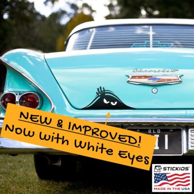 Stickios Funny Car Stickers Bundle - Peeking Monster Dent & Scratch Cover Bumper Stickers - Made in USA - Image 3