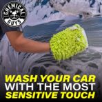 Chemical Guys Chenille Premium Scratch-Free Microfiber Wash Mitt for Car Washing - Lime Green, Ultra-Soft Car Wash Glove, Swirl-Free Finish, Safe for Trucks, SUVs, Motorcycles, and More - Image 5