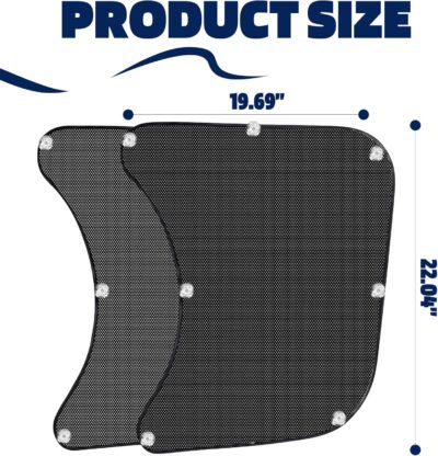 2Pcs Semi Truck Side Window Sun Shades with Suction Cups, UV Protection Semi Truck Curtains for Freightliner Cascadia Interior Accessories 23.6x21.6 Inch - Image 7