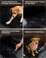 Cute Embroidered Dog Paw Car Floor Mats for Pet Lovers, Universal Fit All Weather Car Mats with Anti-Slip Nibbs Backing, Carpet Floor Mats for Cars, Trucks & Sedans, Full Set of 4 (Gray Paw) - Image 8