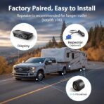 Tymate TM3 RV Tire Pressure Monitoring System, Tire Pressure Monitor with Solar Charge, TPMS with 4 Sensors(Max to 10) & 6 Alarm Modes, 2024 Updated w/Color LCD Display, 0-87PSI for RV/Trailer/Truck - Image 4