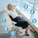 Ergonomic Seat Cushion & Lumbar Support Pillow - Memory Foam for Sciatica Pain Relief & Posture Correction, Non-Slip Chair Cushions for Office Chair/Car/Wheelchair/Travel (Black) - Image 2