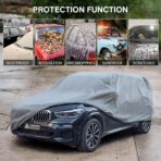 Leader Accessories SUV Car Covers for Automobiles All-Weather Limited Waterproof, Breathable Full-Exterior Covers for Indoor and Outdoor Use, Fits 207"-230" - Image 7