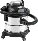 Amazon Basics Wet Dry Shop Vacuum Cleaner, 4 Gallon, 3 HP Stainless Steel, Grey/Black