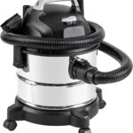 Amazon Basics Wet Dry Shop Vacuum Cleaner, 4 Gallon, 3 HP Stainless Steel, Grey/Black
