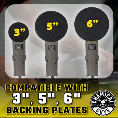 Chemical Guys TORQX Random Orbital Polisher Complete Car Detailing Kit - Pads, Pad Cleaner, Conditioner & Towels, Safe for Cars, Trucks, SUVs, Motorcycles & More, 700W 8mm Throw - 12-Piece - Image 8