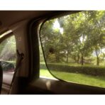 Car Shade for Window Interior Screen Double-Layer Mesh Sun Block, Protect Baby from Sunlight, UV Rays (2 Pcs) - Image 4