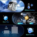 2026 Upgraded Wireless CarPlay Adapter, 2-in-1 Mini CarPlay Adapter for iPhone & Android, 3 Second Auto Stable Connection with Zero Latency, Plug & Play for 2016+ Cars with USB-A/USB-C Ports - Image 4