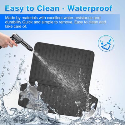 Ioniq 9 Floor Mats - Car Mats for Hyundai Ioniq 9 6 Seats 2025, All Weather Floor Mats and Cargo Liner for Ioniq 9 Accessories, Heavy Duty Rubber Mats, Car Accessories - Image 7