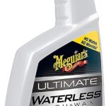 Meguiar’s Ultimate Waterless Wash & Wax, Scratch-Free Cleaning Spray that Cleans and Protects Without Water, 2-in-1 Detailer for Shine, Cool Car Gifts for Men and Women, 26 Oz