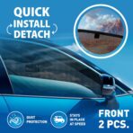CLIM ART Magnetic Car Window Sunshade for Toyota Sienna 2021-2026, 2 Pc.Set, Side Glass Covers Screen, Block Sun Rays Curtains, Window Shield Sun Shade in Cars, Camping Accessories - MS0176 - Image 3