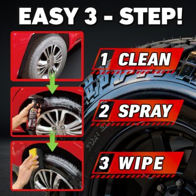 Ceramic Tire Shine, High Gloss Tire Coating, Give Tires a Deep Wet Shine and Long-Lasting Protection, Non-Greasy Ceramic Tire Coating for Car, Truck & SUV - Image 3