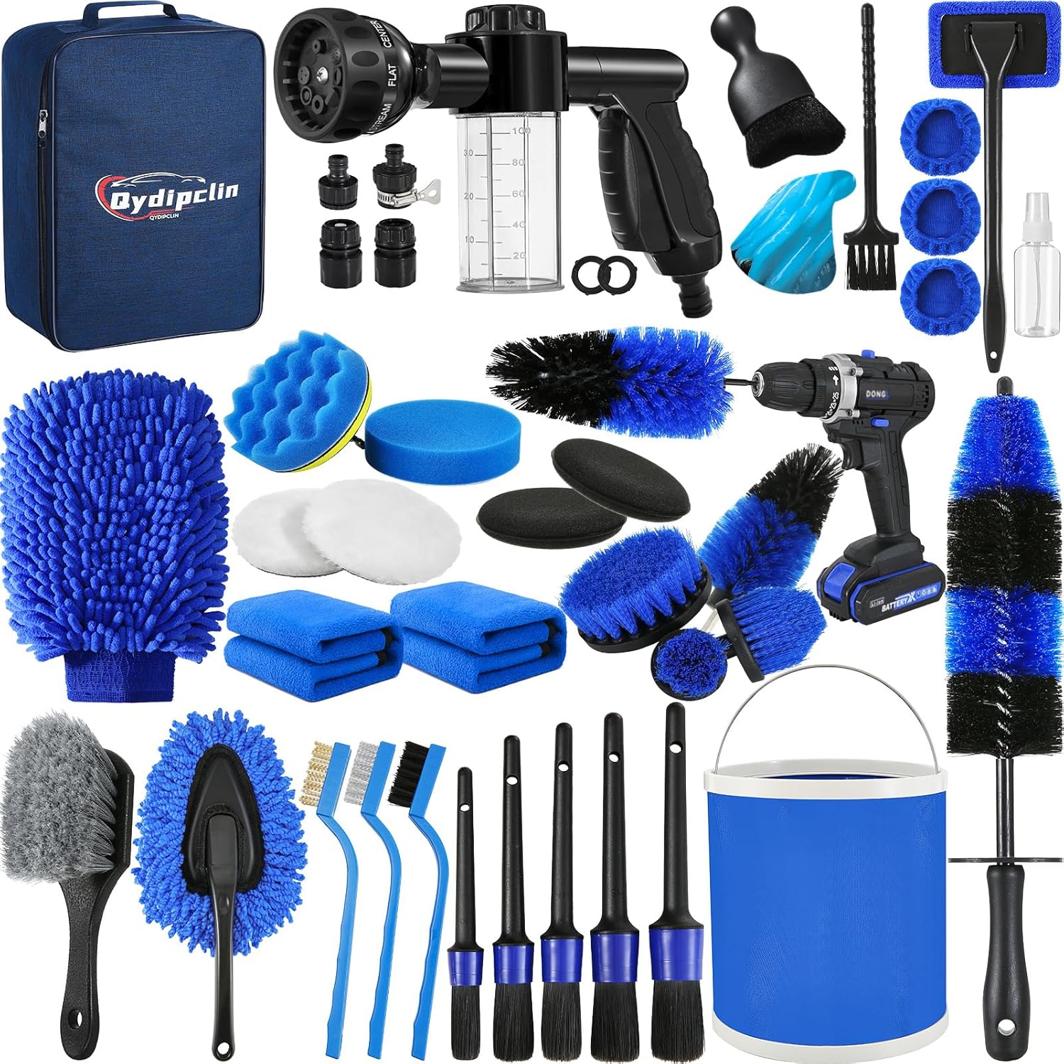 81O3Y70LLVL._AC_SL1500_.jpg 42Pcs Car Detailing Kit, Car Detailing Brush Set, Car Wash Cleaning Kit, Car Detailing Brushes, Professional Car Care Kit for Interior Exterior Wheels, Blue - Image 1