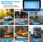 9" GPS Navigator for Car Truck RV, GPS Navigation System with 2026 Maps Free Lifetime Updates, Custom Truck Routing, Speed Camera Alerts, Day/Night Mode (Blue) - Image 2