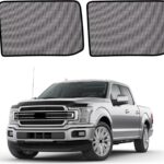 2015-2020 f150 Window Shades - Rear Side Window Sun Shade for Baby, Breathable Mesh Car Privacy Window Covers, UV Protection and Heat Insulation for Road Trips, Napping, Camping (2 PCS)
