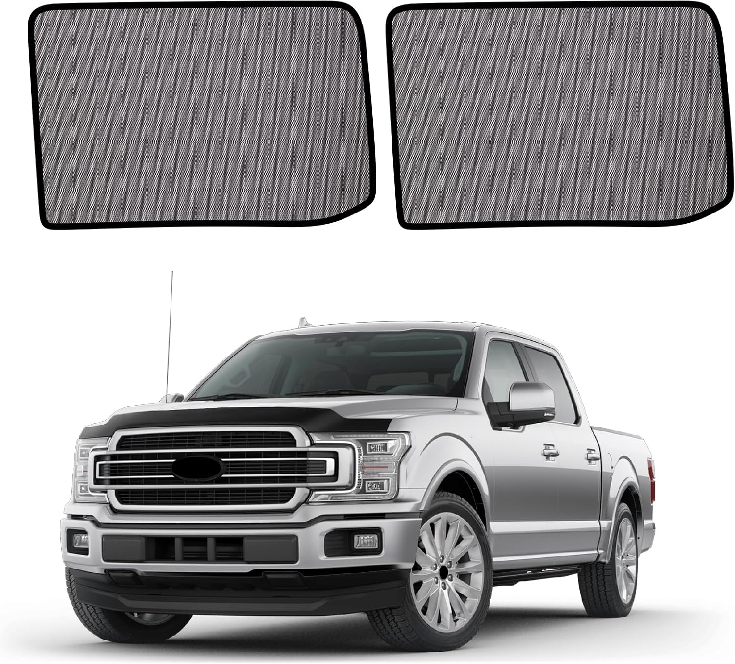 81OjvplmY9L._AC_SL1500_.jpg 2015-2020 f150 Window Shades - Rear Side Window Sun Shade for Baby, Breathable Mesh Car Privacy Window Covers, UV Protection and Heat Insulation for Road Trips, Napping, Camping (2 PCS) - Image 1