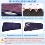 ZATOOTO Tesla Model Y Rear Car Window Shades | Bluish-Purple Static Cling Car Sun Shade | Enhanced Sun Filtering & Heat Reduction | Specific for Frameless Doors | Car Window Shade for Baby & Passenger - Image 2