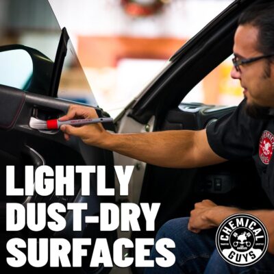 Chemical Guys Car Cleaning Kit Interior 9-Piece - Total Interior Cleaner, Sticky Icky Green Apple & Strawberry Detailing Gel, 3 Detailing Brushes, 3 Towels, Safe for Cars, Trucks, SUVs & More - Image 6