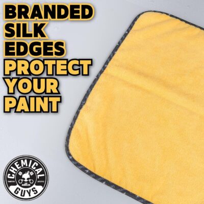 Chemical Guys Professional Grade Premium Microfiber Towels for Cars, Gold, 16" x 16", Ultra-Soft and Scratch-Free Car Detailing Cloths for Trucks, Motorcycles, and More - 3 Pack - Image 5