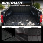 LASFIT Bed Mat for Toyota 2024-2026 Tacoma (5FT/5'Bed) Truck Bed, All Weather 5 ft Rubber Car Bed Liner for Toyota Tacoma 2024 2025 2026 Accessories, TPE Trunk Mat&Bed Liner (Not Fit Drop-in Liners) - Image 3