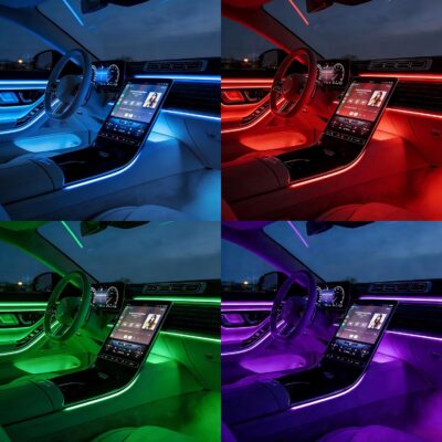 Ambient Lighting car Accessories Interior car Lights APP Control，236" Fiber Optic，5 in 1 led Strip Lights，16 Million Colors Car Neon Lights, Sync to Music（Cigarette） - Image 3