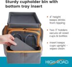 High Road CarHop Car Seat Organizer - Front Seat Organizer for Driver and Back Seat Organizer for Kids with Cup Holders, Study Tray Lid, Side Pockets and Cooler or File Compartment (Gray) - Image 6