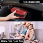 Premium First Aid Kit, 320 Piece Waterproof Hard Shell Eva First Aid Kit for Home, Camping, Cars, Hiking, Travel, Businesses & Outdoor Emergencies - Emergency Medical Kits (Red) - Image 5