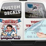 Choose Your Custom Sticker or Magnet ║ (50 Colors + Unlimited Fonts + 55 Sizes) ║ Make Your Own Text or Graphic on Decals or Magnets ║ Waterproof on Car Boat Mugs Window Mailbox ║ Made in The USA
