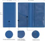 TOURSUIT Car Registration and Insurance Card Holder, Vehicle License Document Glove Box Compartment Organizer, Essential Car Wallet Case for Driver Auto Owners (Carbon Blue) - Image 4