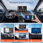Largest 11.3" Portable Apple Carplay Screen, Wireless Car Play & Android Auto Touch Screen, Car Stereo with App View/4K Dash Cam/Backup Camera/Mirror Link/Voice Control/Music Play/GPS/Bluetooth/FM - Image 8