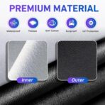 Half Car Cover SUV for Snow, Heavy Duty Roof Cover for All Weather Use, UV, Rain, Sun, Dust Protection Fits Compact/Medium SUV - Image 6