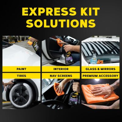 Meguiar's Drive-Thru Car Wash Express Touch-Up Kit - The Perfect Car Detailing Kit for Touching Up After Running Through an Automatic Car Wash or After Washing Your Ride at Home, Clean Inside and Out - Image 3