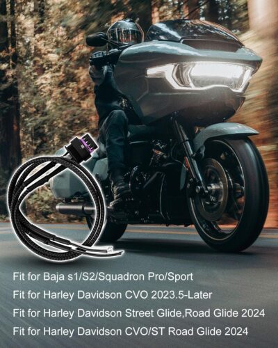 ULZOZN Fog Light Wire Harness Fit for Harley Davidson CVO 2023.5-Later Street Glide CVO/ST Road Glide 2024, Wiring Harness Fit for Baja s1/S2/Squadron Pro/Sport, Universal - Image 3