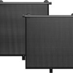 2 Pack Retractable Car Shades for Side Windows - Window Sun Shade for Car with Strong Suction Cups | Roller Shades UV Heat Block Sun Shade for Cars House Office Window (L:19.6"x19.6")