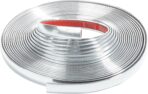 Zlirfy 25Ft Automotive Chrome Trim Molding,Universal Decorative Scratch-Proof Decorative Protect Sticker,1/2" Wide Car Body Chrome Trim Strip for Motor Truck RV Door Window Bumper (Silver)