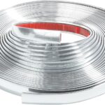 Zlirfy 25Ft Automotive Chrome Trim Molding,Universal Decorative Scratch-Proof Decorative Protect Sticker,1/2" Wide Car Body Chrome Trim Strip for Motor Truck RV Door Window Bumper (Silver)