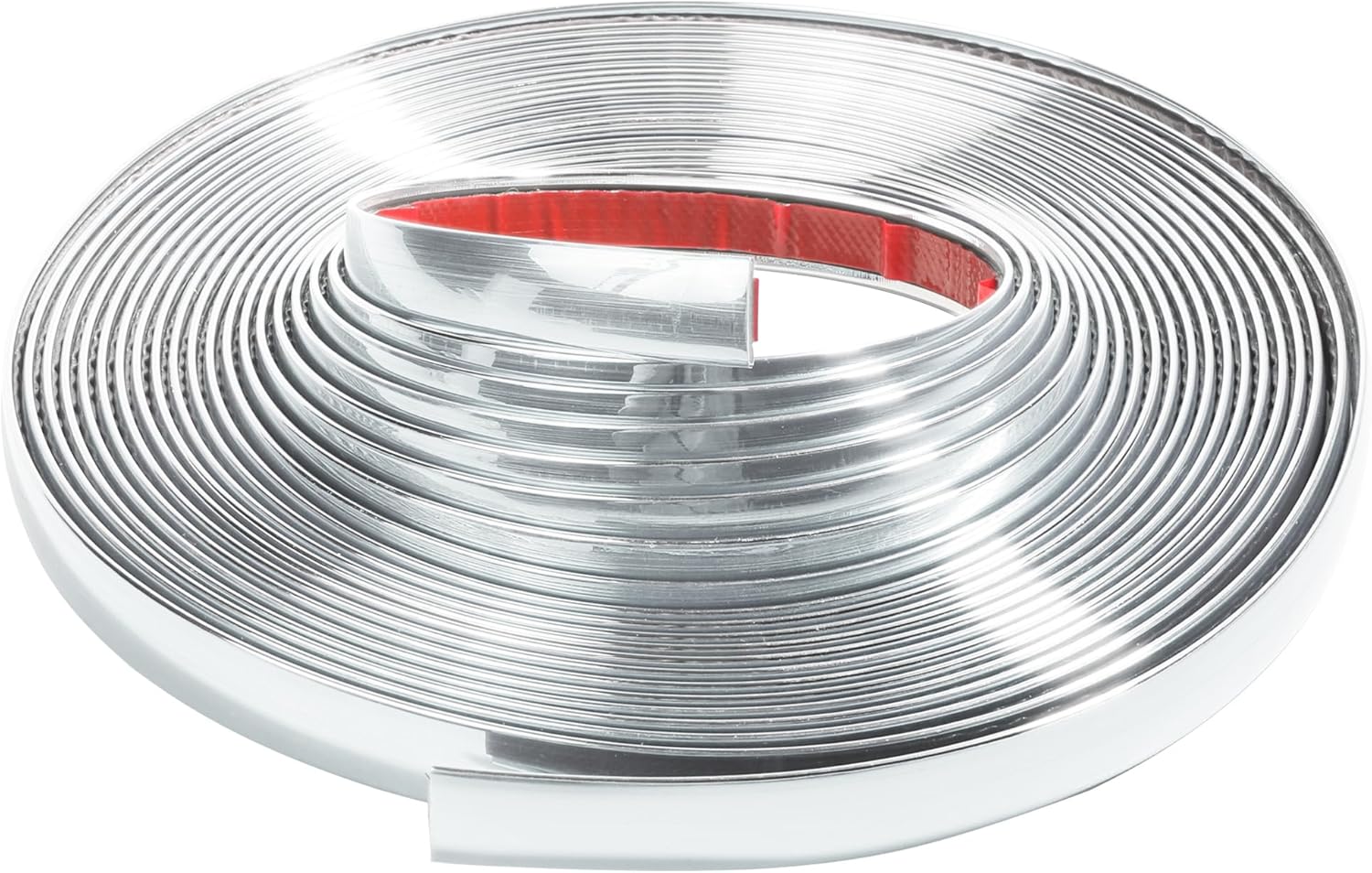 81QJUyi9GL._AC_SL1500_.jpg Zlirfy 25Ft Automotive Chrome Trim Molding,Universal Decorative Scratch-Proof Decorative Protect Sticker,1/2" Wide Car Body Chrome Trim Strip for Motor Truck RV Door Window Bumper (Silver) - Image 1