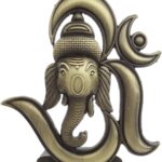 B-Fashionable Antique Om Ganesha Idol (Antique Bronze)