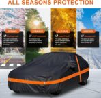 NEVERLAND Car Cover Waterproof All Weather with Door Zipper,Car Covers for Automobiles Scratch Resistant, Outdoor Full Exterior Covers Snowproof UV Protection Windproof(Fit Sedan Length 190-196 inch) - Image 5