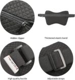 iwantit® Car Neck Pillows with Memory Foam, Neck Supporting for Long Time Driving, Adjustable Straps and Comfy Outer Cover(Black,1Package, Large Size) - Image 6