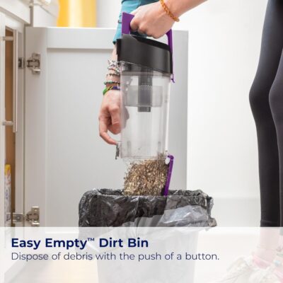 Bissell CleanView Compact Turbo Upright Vacuum with Quick Release Wand, Full Size Power, Compact Size for Apartments & Dorms, 3437F - Image 6