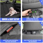 Dog Car Seat Cover for Back Seat, Car Seat Cover 60/40 Split Bench for Family Car, Compact SUV, MPV - Standard - 53" W - Image 6