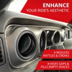 All-Fit Automotive Car Gap Filler – 10 Ft Chrome Trim Molding for Car Accessories Interior – Universal, Flexible Car Interior Accessories for Dashboards, Panels, & Air Vents – Easy DIY Installation - Image 3