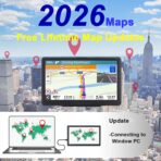 GPS Navigator for Car, Latest 2026 Map 7 inch Touch Screen Car GPS 256-16GB, Voice Turn Direction Guidance, Support Speed and Red Light Warning, North America Lifetime map Free Update(Grey) - Image 4