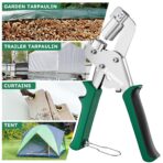 Professional Grommet Tool Kit with 3/8 Inch Eyelets - Heavy Duty Metal Grommet Press for Fabric, Leather, Tarps, DIY and Crafts, Tonmifr Grommet Kit with Hole Cutter, Pliers & 300 Pcs 10mm Grommets - Image 7